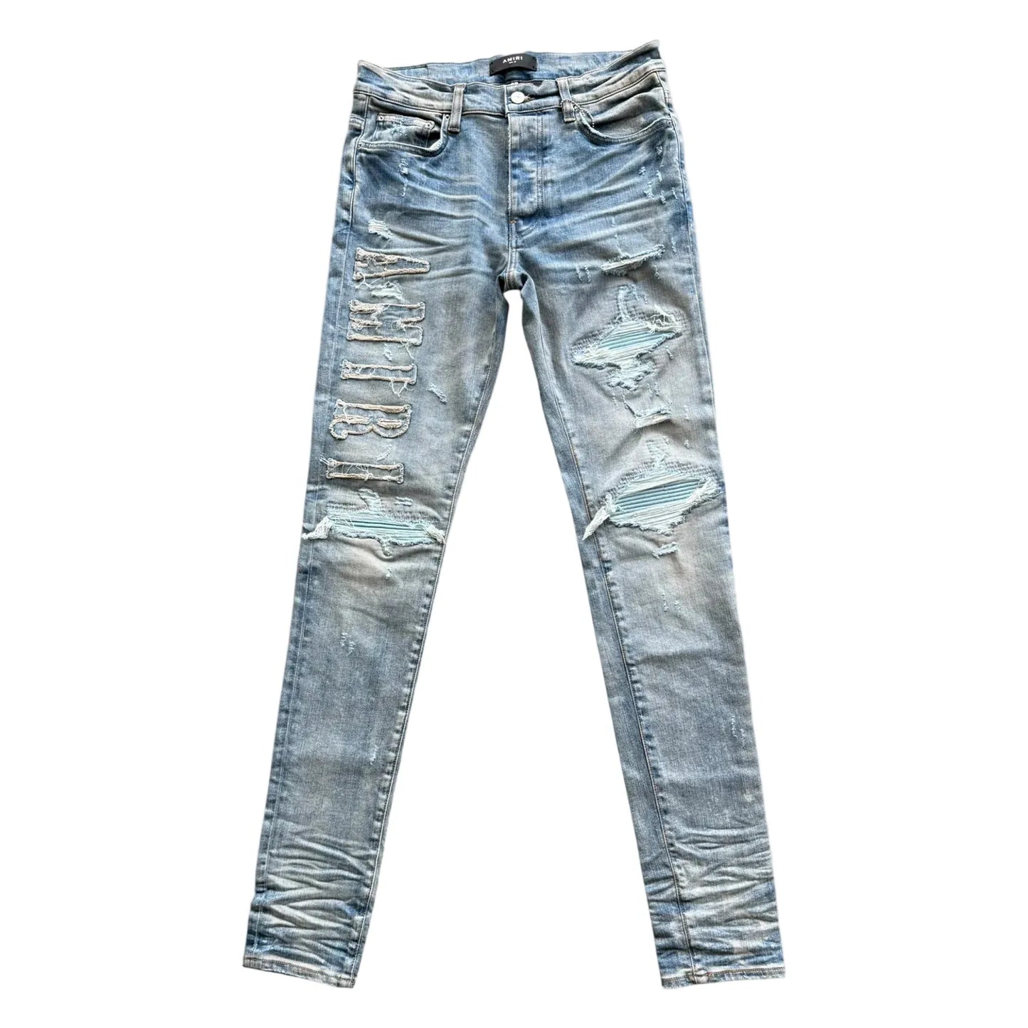 Amiri Blue Denim Core Applique Logo MX1 Jeans