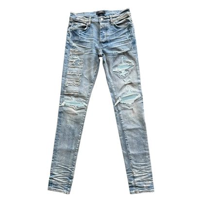 Amiri Blue Denim Core Applique Logo MX1 Jeans