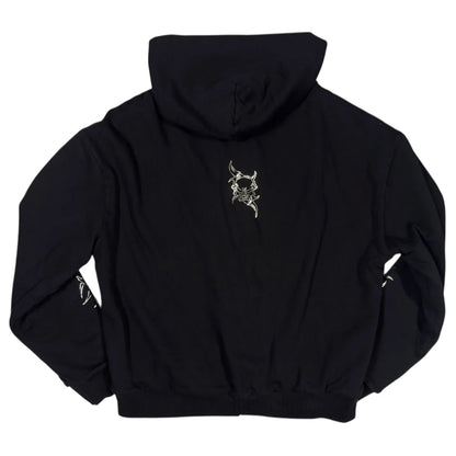 Bossi Reversible Thermal Lined Zip-Up Hoodie Black/Gunmetal Foil