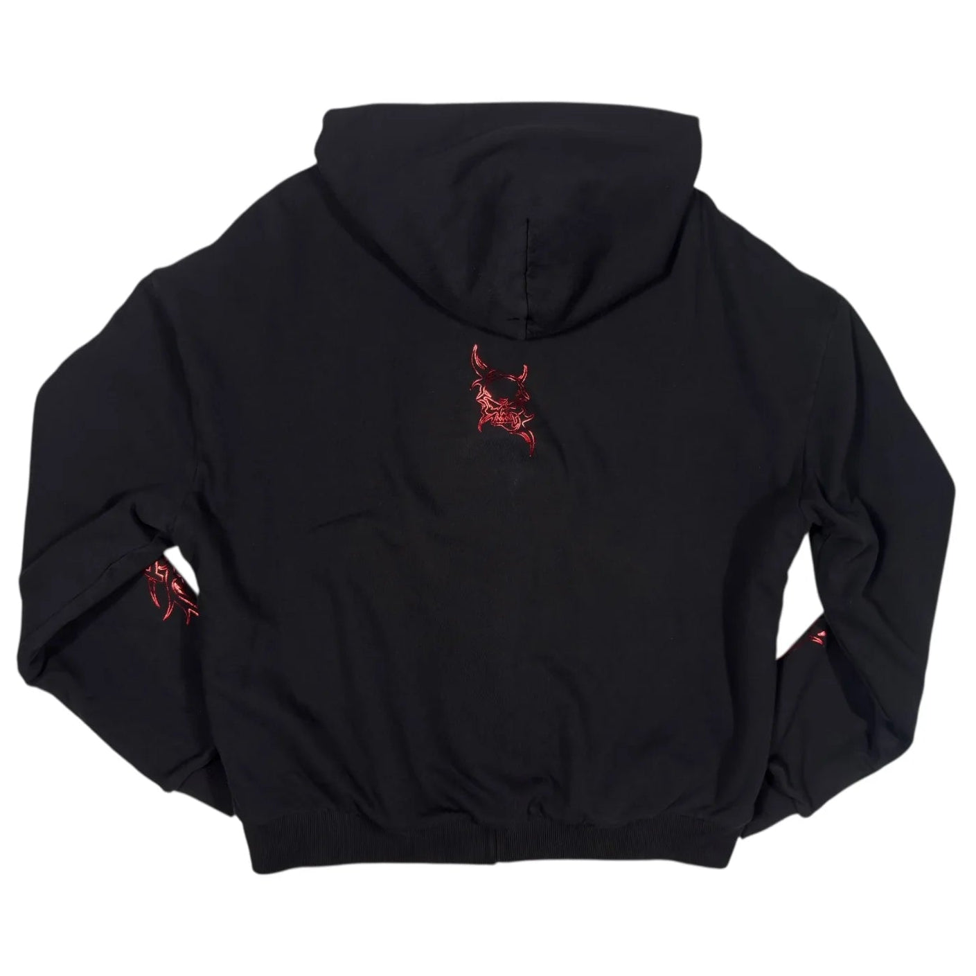 Bossi Reversible Thermal Lined Zip-Up Hoodie Black/Red Foil