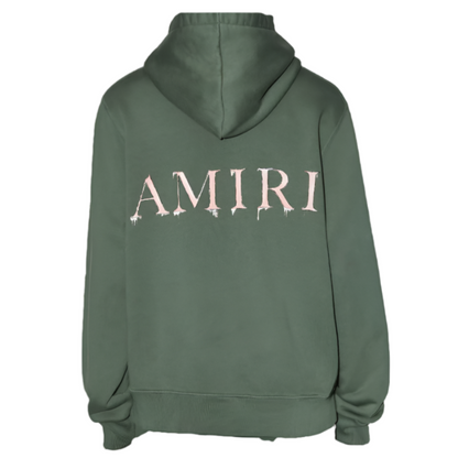 Amiri Watercolor MA Hoodie Green/Peach