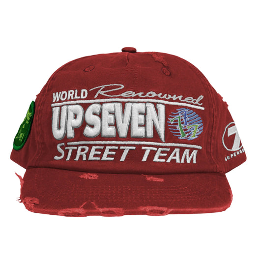 Up 7 Rosy Intl Street Team Hat Red