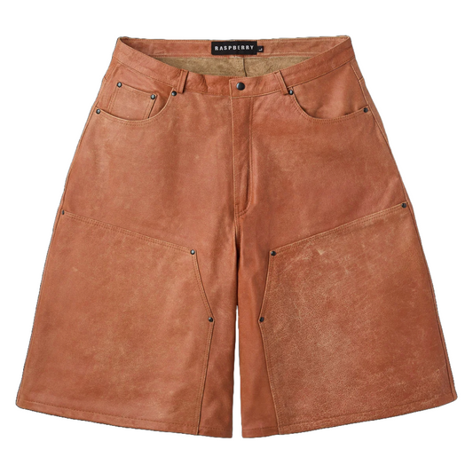 GV Gallery Mojave Leather Shorts Peach