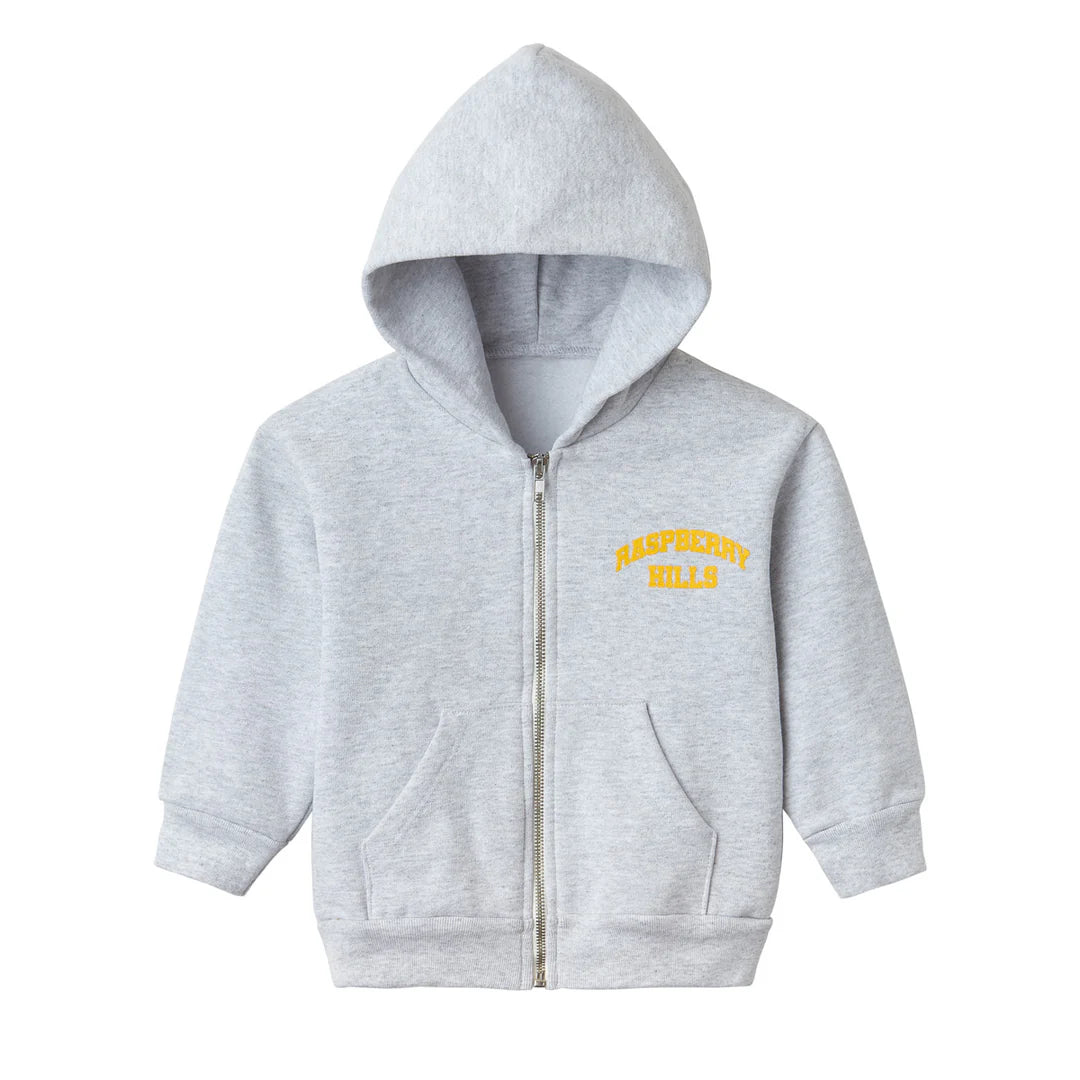 GV Gallery Raspberry Hills Kids Zip-Up Hoodie Grey