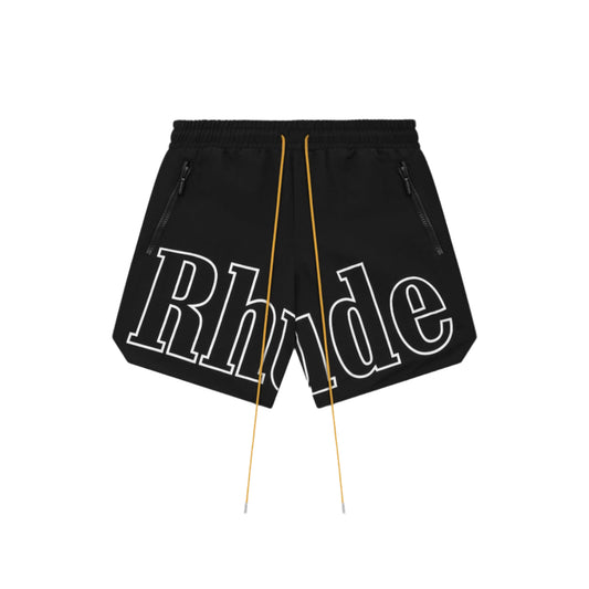 Rhude RH Logo Shorts Black