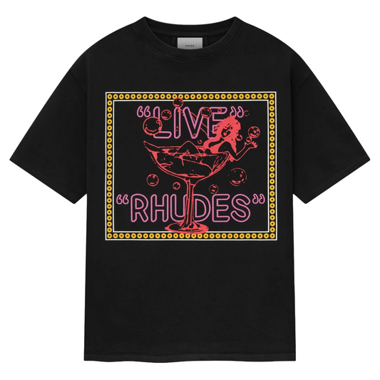 Rhude Live Rhudes Tee Vintage Black