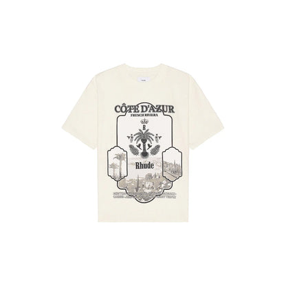 Rhude Azur Mirror Tee Vintage White