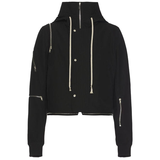 Rick Owens Cropped Headon Parka Black