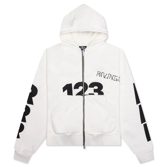 RIVINGTON roi Rebis USO-123 CVA Zip Hoodie Max White