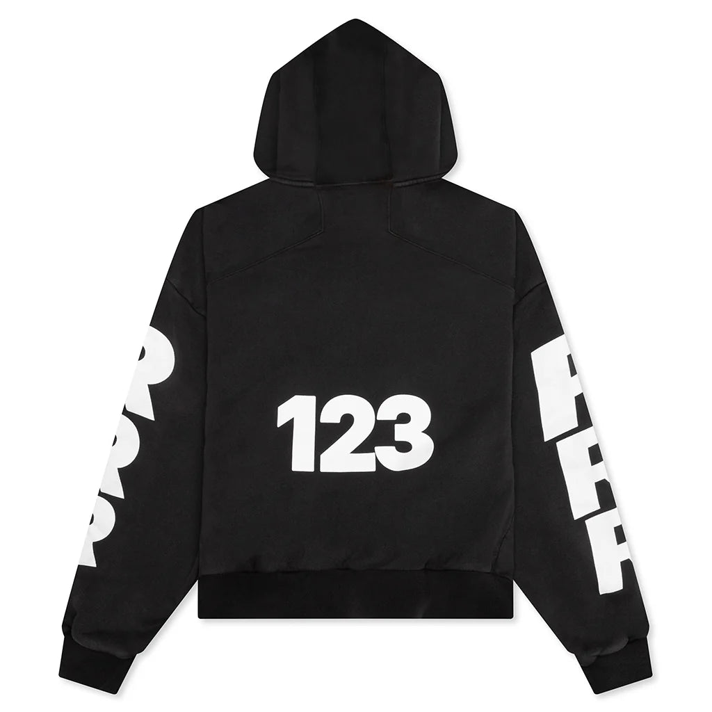 RIVINGTON roi Rebis USO-123 CVA Zip Hoodie Mechanic Black
