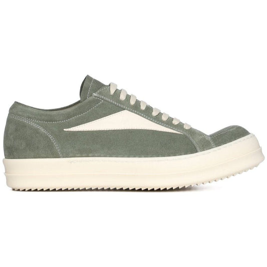 Rick Owens SS25 Hollywood Vintage Low Sneakers Celadon/Milk/Milk