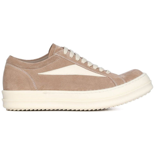 Rick Owens SS25 Hollywood Vintage Low Sneakers Flesh/Milk/Milk