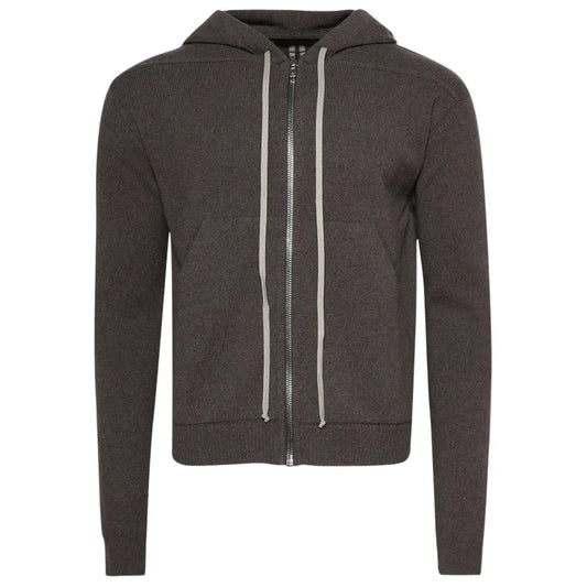 Rick Owens Zipped Hoodie Dust