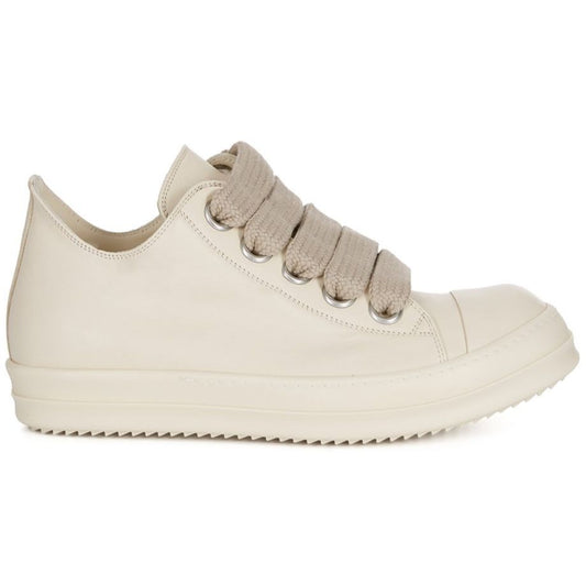 Rick Owens FW25 Concordians Jumbo Laced Low Sneakers Milk/Milk/Milk