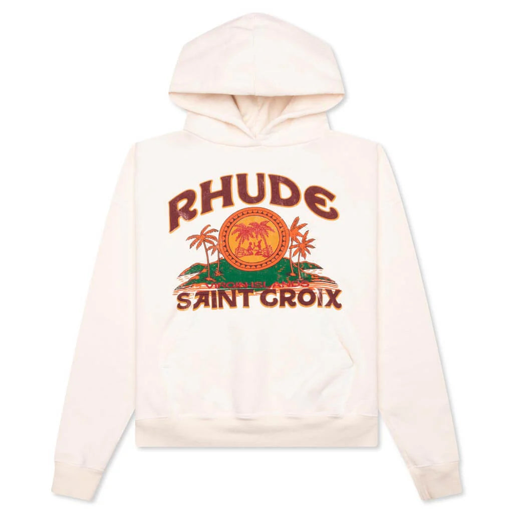 Rhude St. Croix Hoodie Vintage White