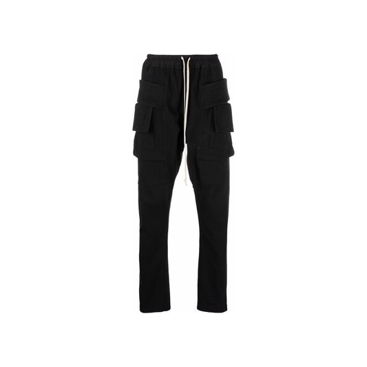 Rick Owens DRKSHDW Creatch Cargo Drawstring Pants Black