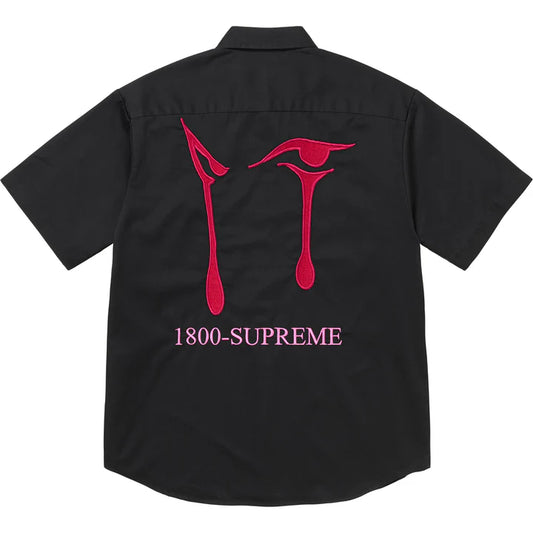 Supreme AOI Eyes S/S Work Shirt Black