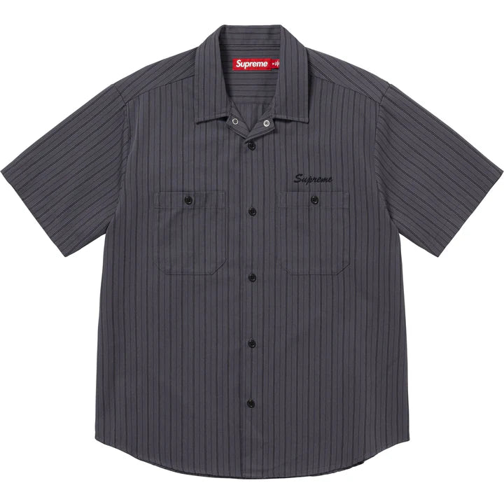 Supreme AOI Eyes S/S Work Shirt Stripe