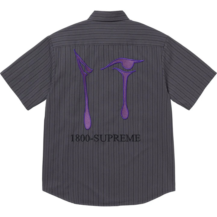 Supreme AOI Eyes S/S Work Shirt Stripe