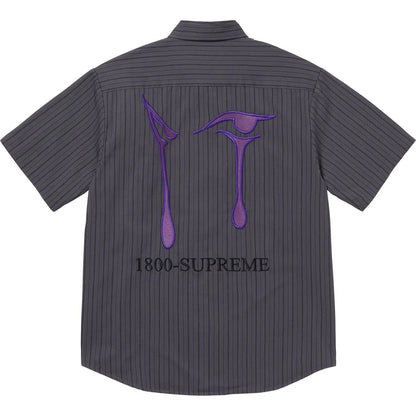 Supreme AOI Eyes S/S Work Shirt Stripe