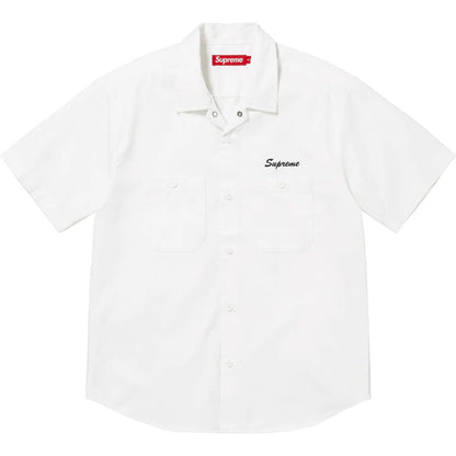 Supreme AOI Eyes S/S Work Shirt White