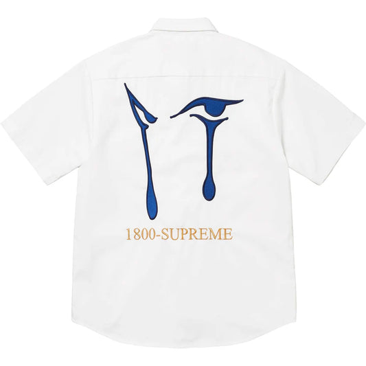 Supreme AOI Eyes S/S Work Shirt White