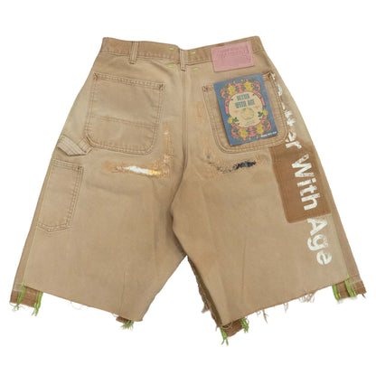 *Better With Age Repair Double-Wide Carpenter Short Light Brown/Multi