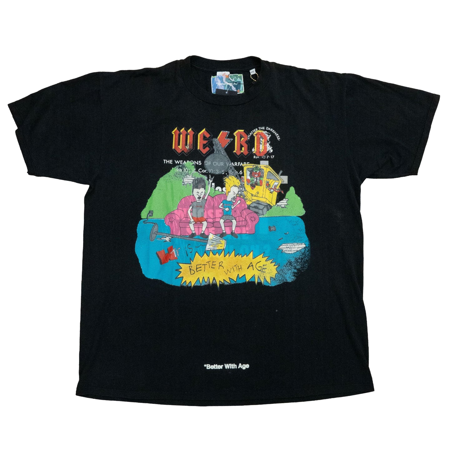 *Better With Age Angus Tee Black/Multi