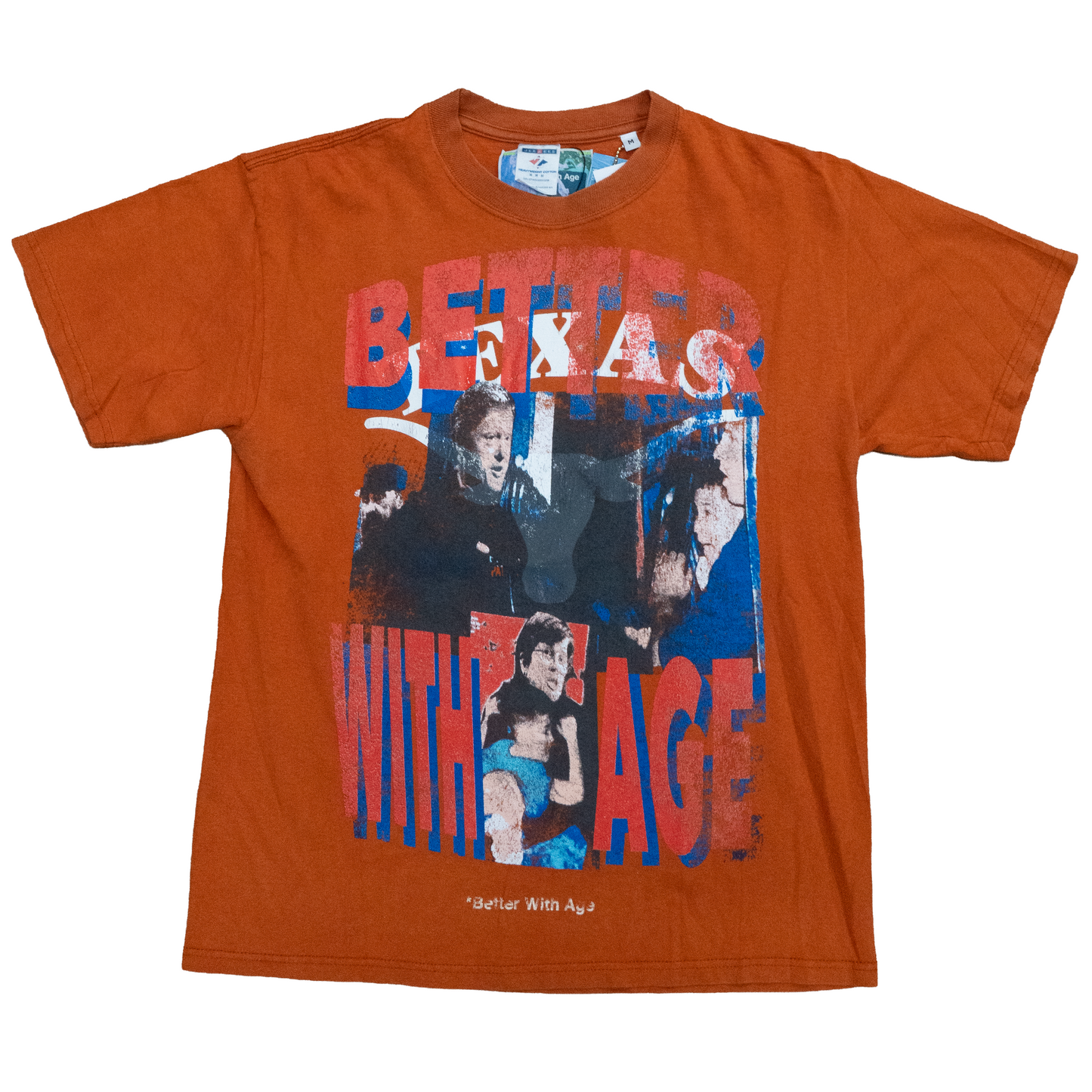 *Better With Age Elian Tee Burt Orange/Multi