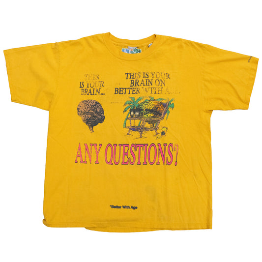 *Better With Age Mush Tee Yellow/Multi
