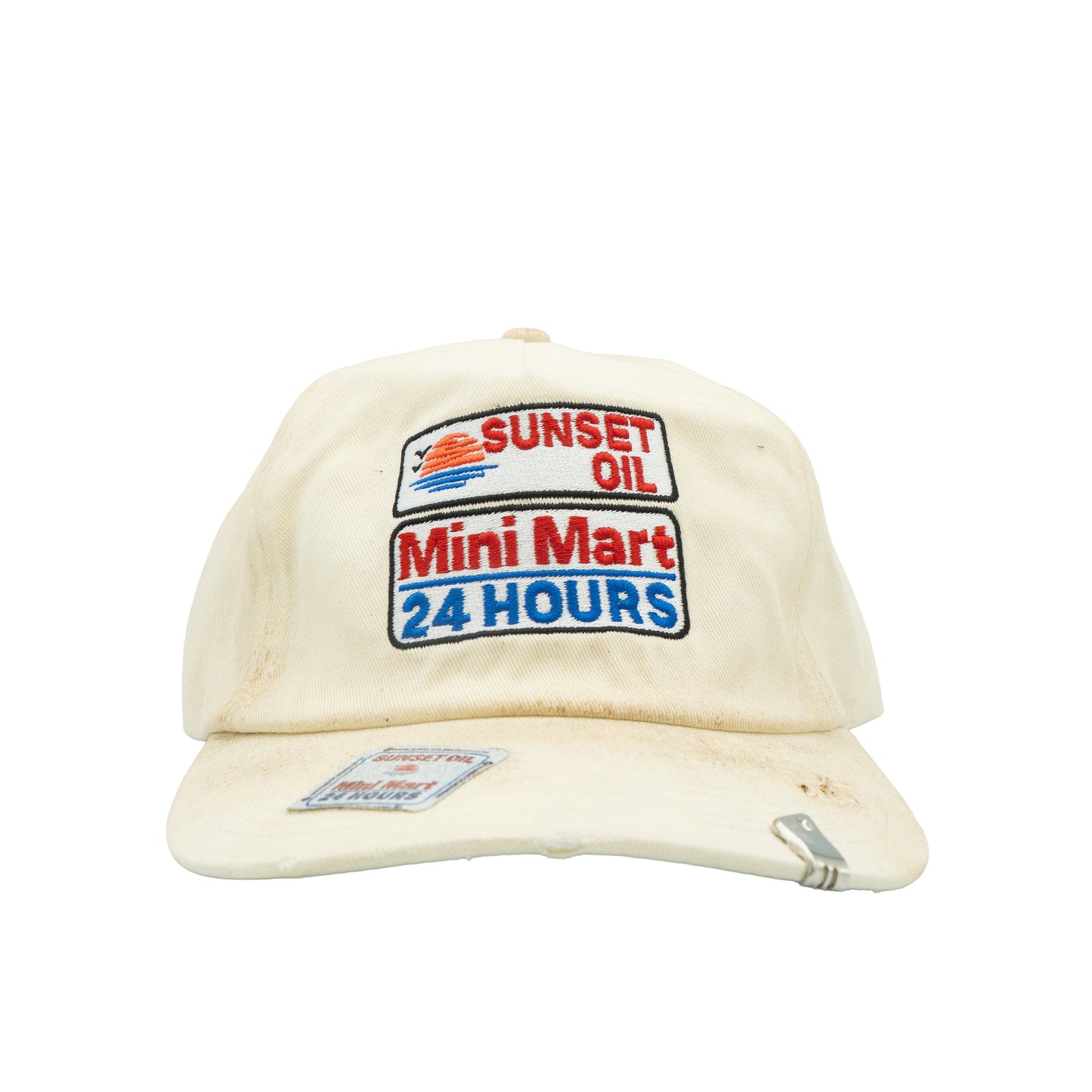 Sunset Oil Mini Mart Field Trip Hat Distressed Cream
