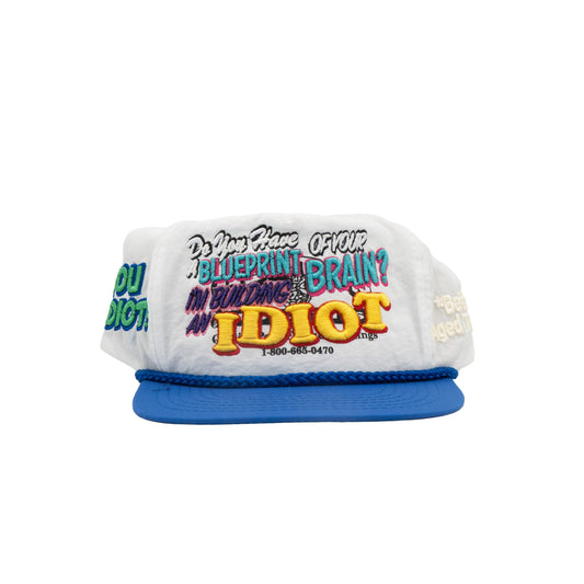 *Better With Age Idiotic Vintage Hat White/Blue