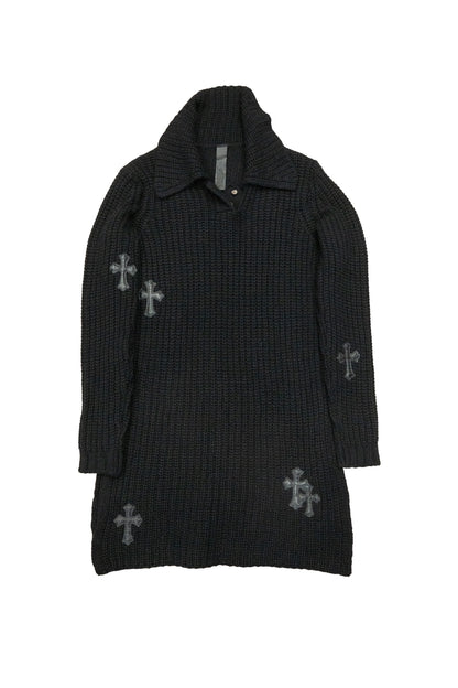 Chrome Hearts Cross Patch Knee-Length Dress Black