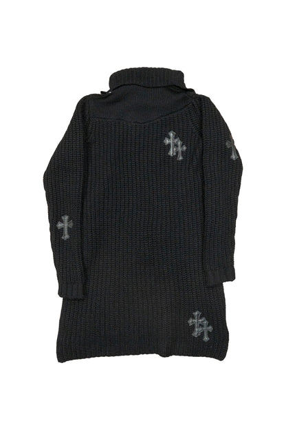 Chrome Hearts Cross Patch Knee-Length Dress Black