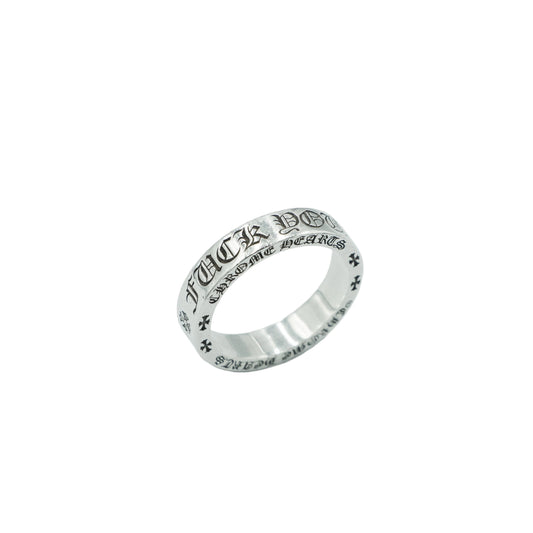 Chrome Hearts Silver F*ck You 6MM Ring