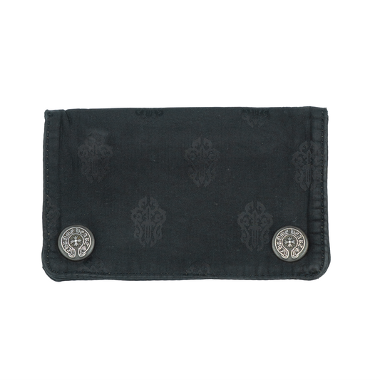 Chrome Hearts 1 Zip Nylon Wallet Black