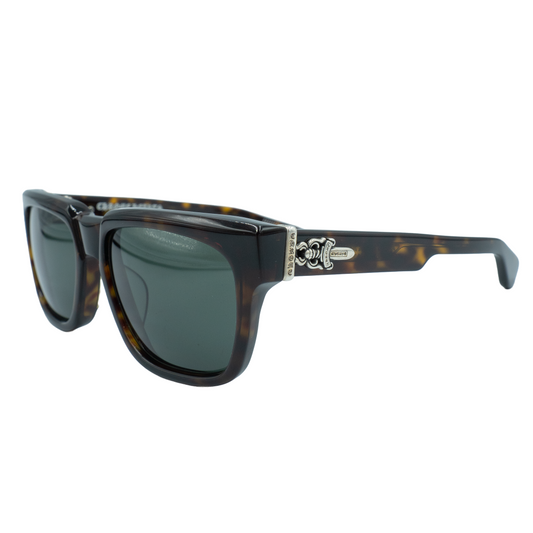 Chrome Hearts Box Officer Sunglasses Tortoise/Silver