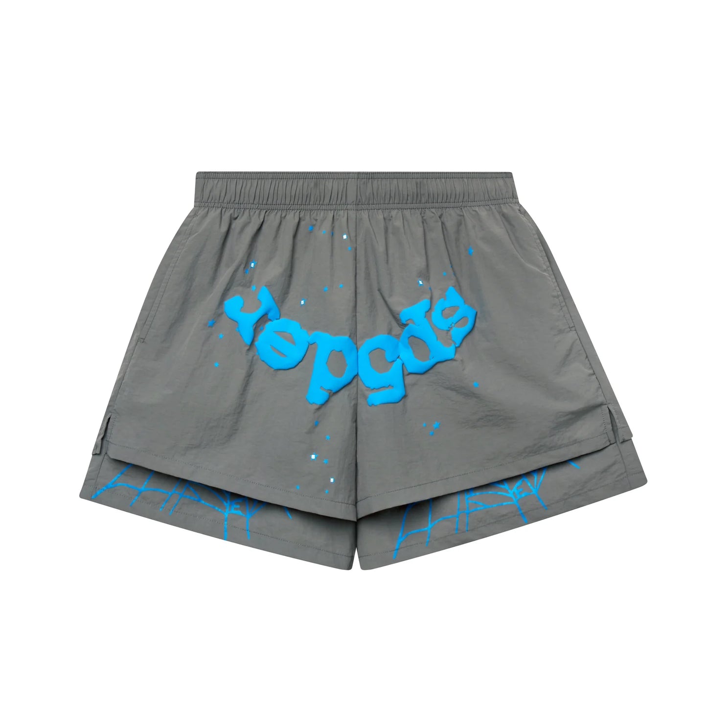 Sp5der OG Web Double Layer Short Baby Slate