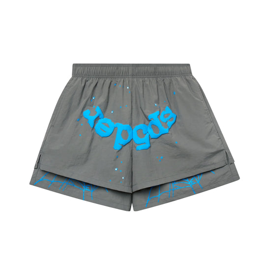 Sp5der OG Web Double Layer Short Baby Slate