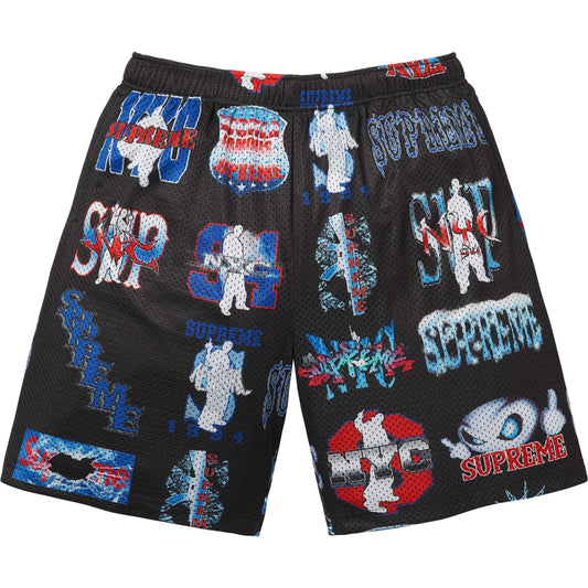 Supreme Flash Mesh Short Black