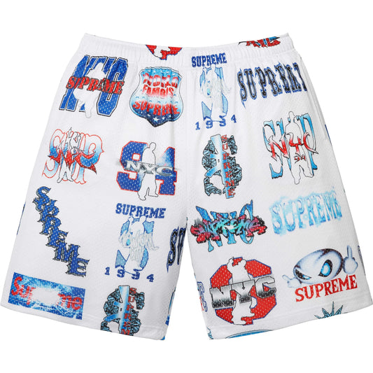 Supreme Flash Mesh Short White
