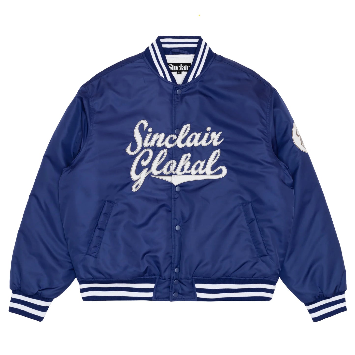 Sinclair Script Satin Jacket Navy