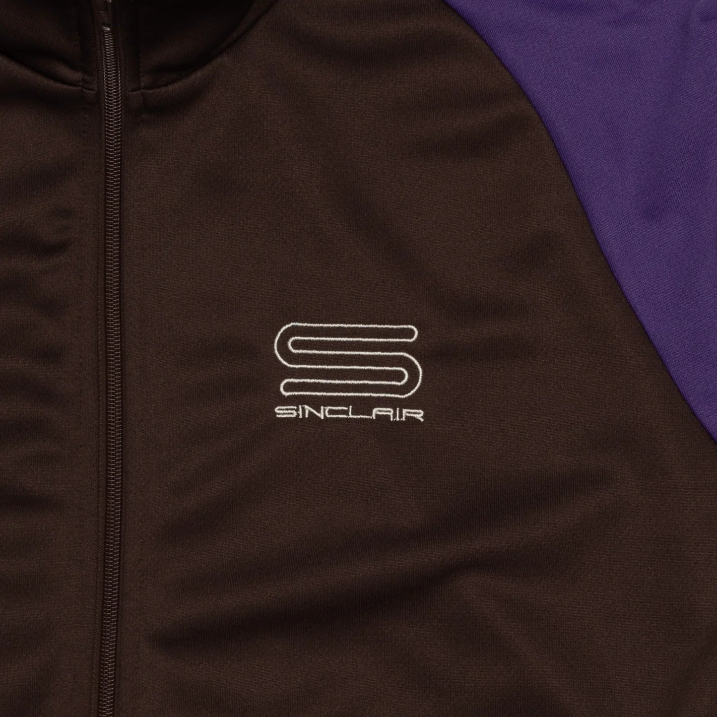 Sinclair Tech Logo Track Jacket Brown