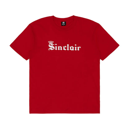 Sinclair Old English Crown Tee Red