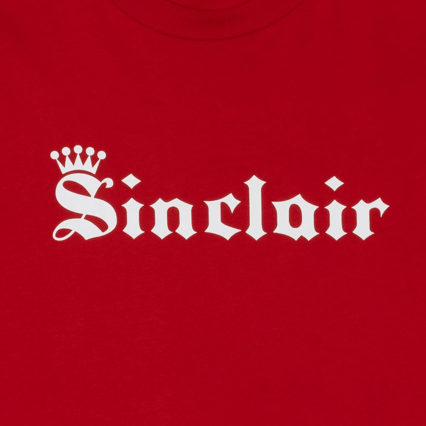 Sinclair Old English Crown Tee Red