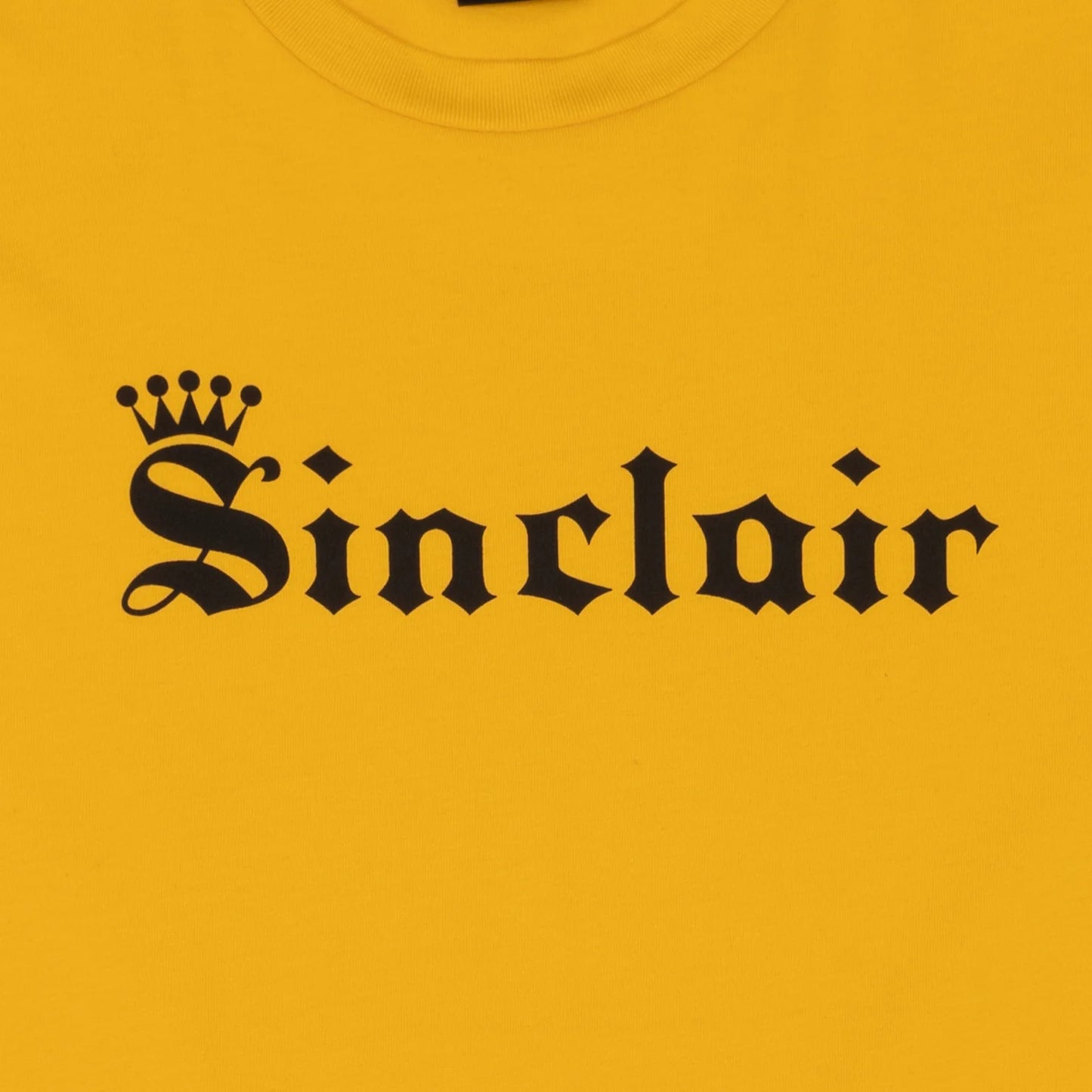 Sinclair Old English Crown Tee Yellow