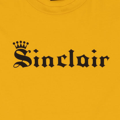 Sinclair Old English Crown Tee Yellow