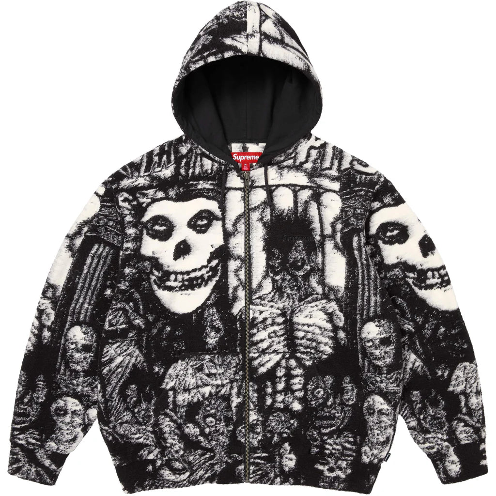 Supreme The Misfits Zip Up Hooded Sweater Black
