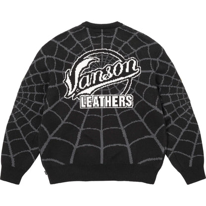 Supreme®/Vanson Leathers® Spider-Man Sweater Black