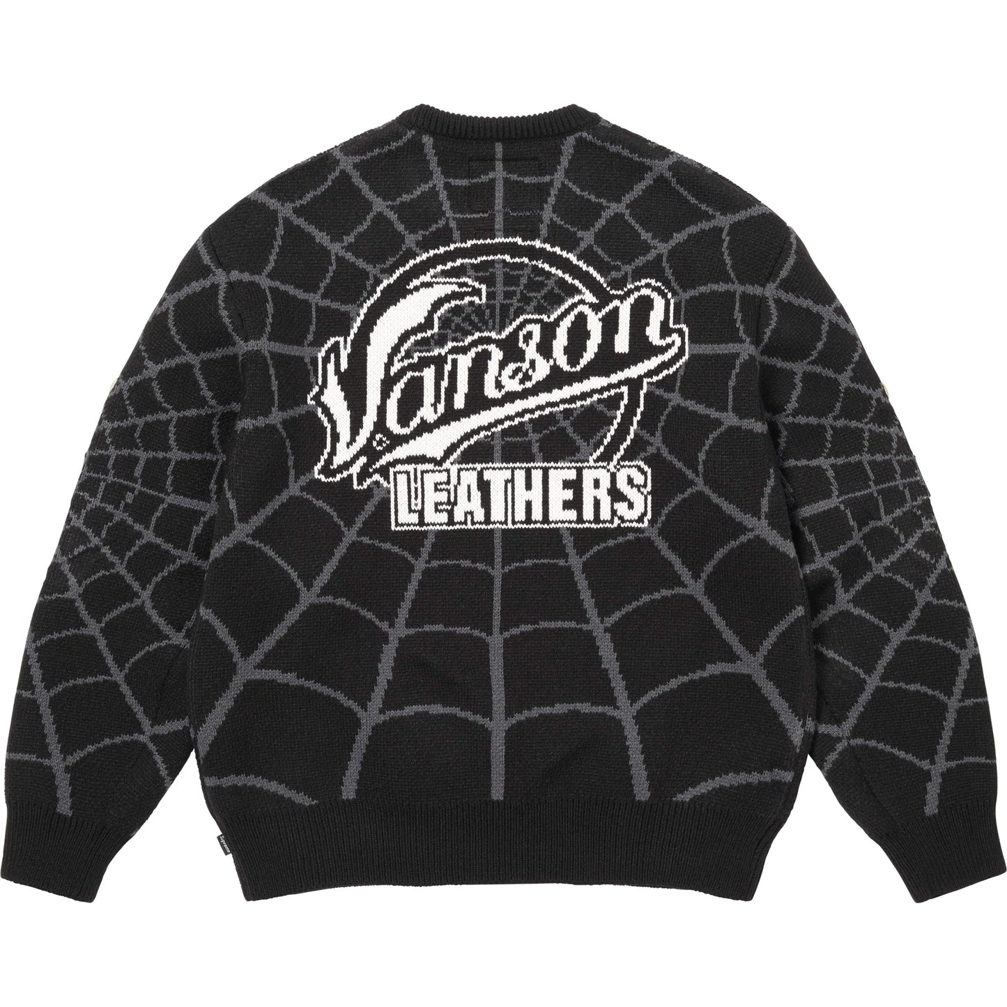 Supreme®/Vanson Leathers® Spider-Man Sweater Black